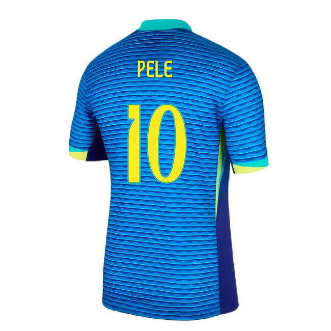 Pele 10 Genuine Copy Brazil Away Fan Shirt for Adults