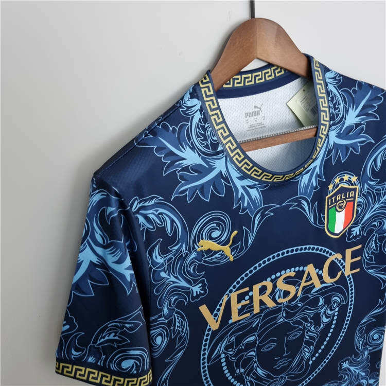 2022 Italy Puma X Versace Blue Shirt - Official Replica 6147