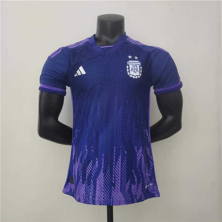 Argentina World Cup 2022 Away Purple Soccer Jersey Football Shirt