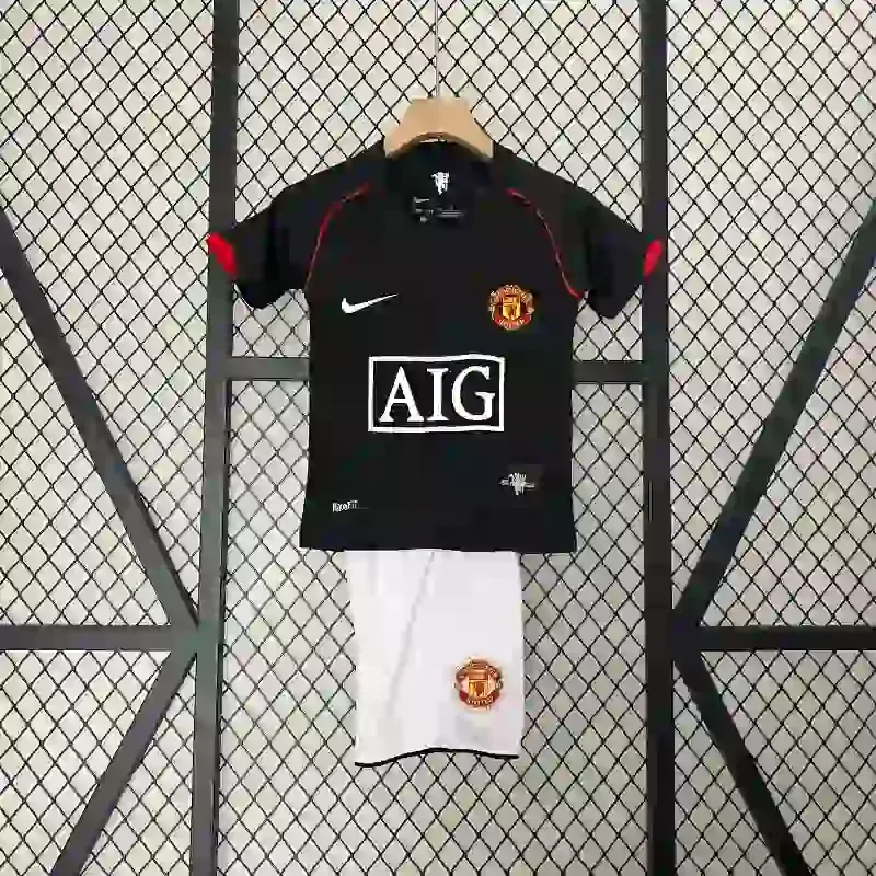 2007-2008 Kids Manchester United Second retro kit