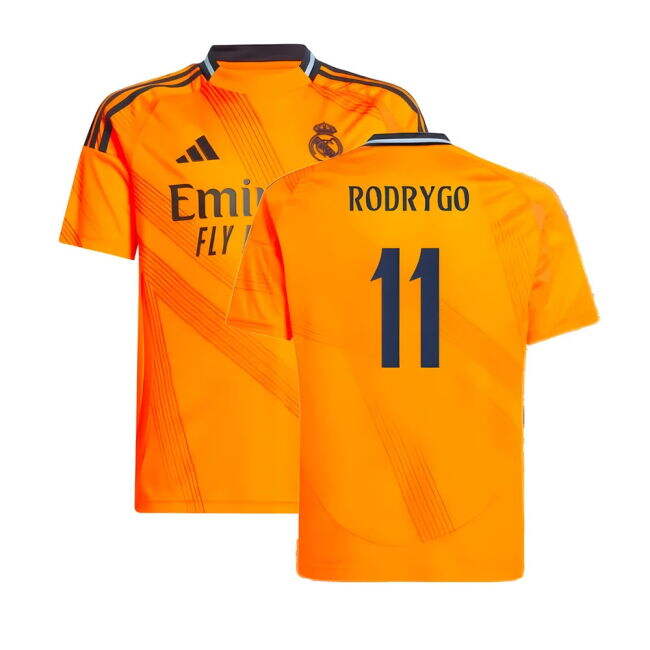 Official 2024-2025 Real Madrid La Liga Away Strip (Rodrygo 11) (Kids)