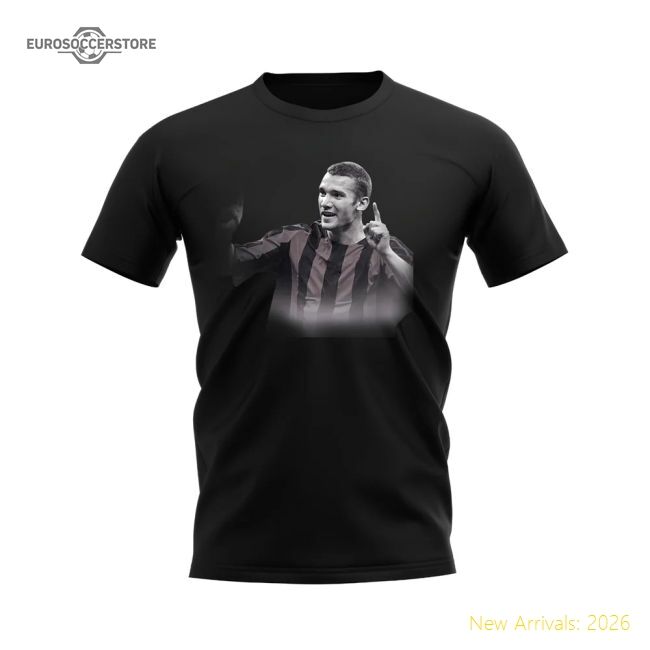 High-quality Andriy Shevchenko Ac Milan Legend Supporter Tee (black)