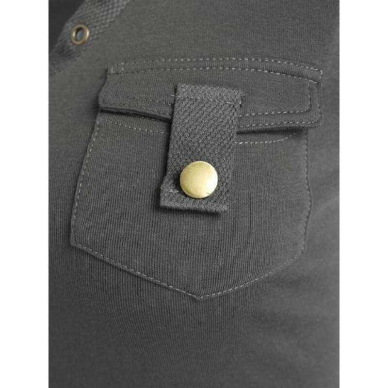 Cargo Pocket Collared Slim Tee YV5202