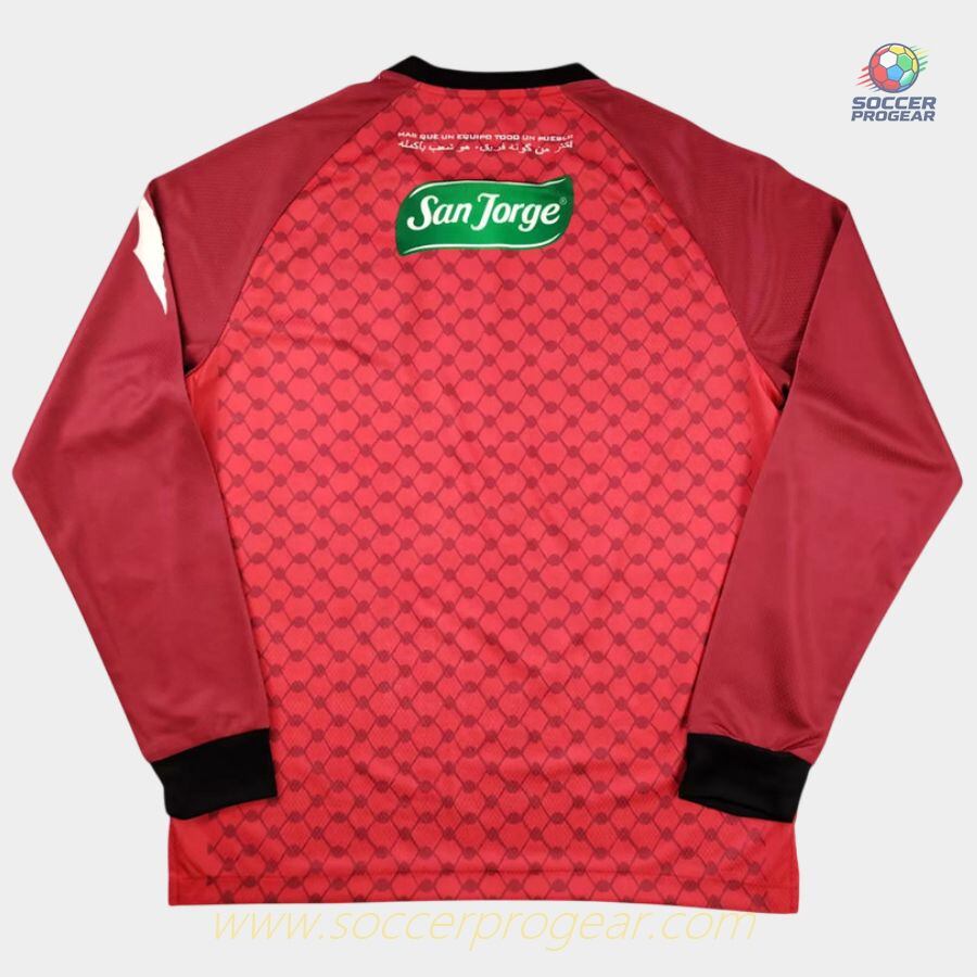 Palestine CL 2025 Collection 2026 Away Soccer Shirt Red Long Sleeves