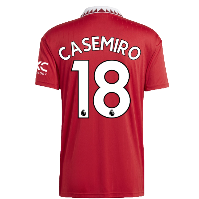 2022-2023 Man Utd Home Shirt (CASEMIRO 18) - fan gear