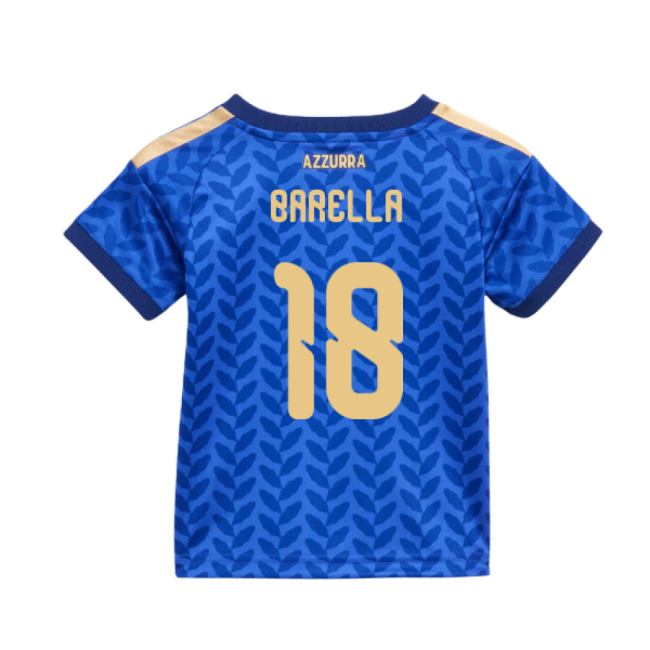 Collector's Italy Home Unique Shirt 2026-2027 (Barella 18) (Baby) (1)