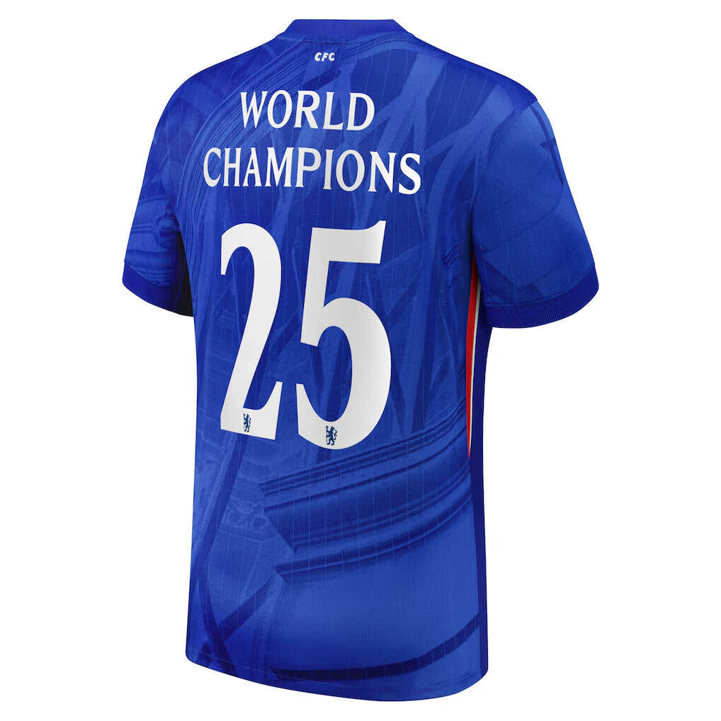 Player Version Chelsea Cup Home Soccer Jersey2025-26 with World Champi