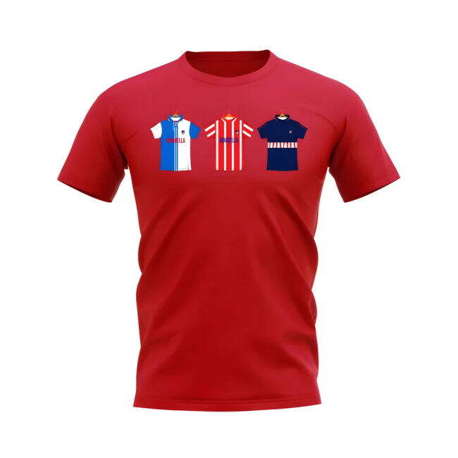 Atletico Madrid 1997-1998 Retro Shirt T-shirt (Red) | Collector's Item