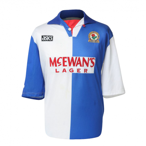 94-95 Blackburn Rovers Retro Soccer Jerseys Shirt - Official Replica