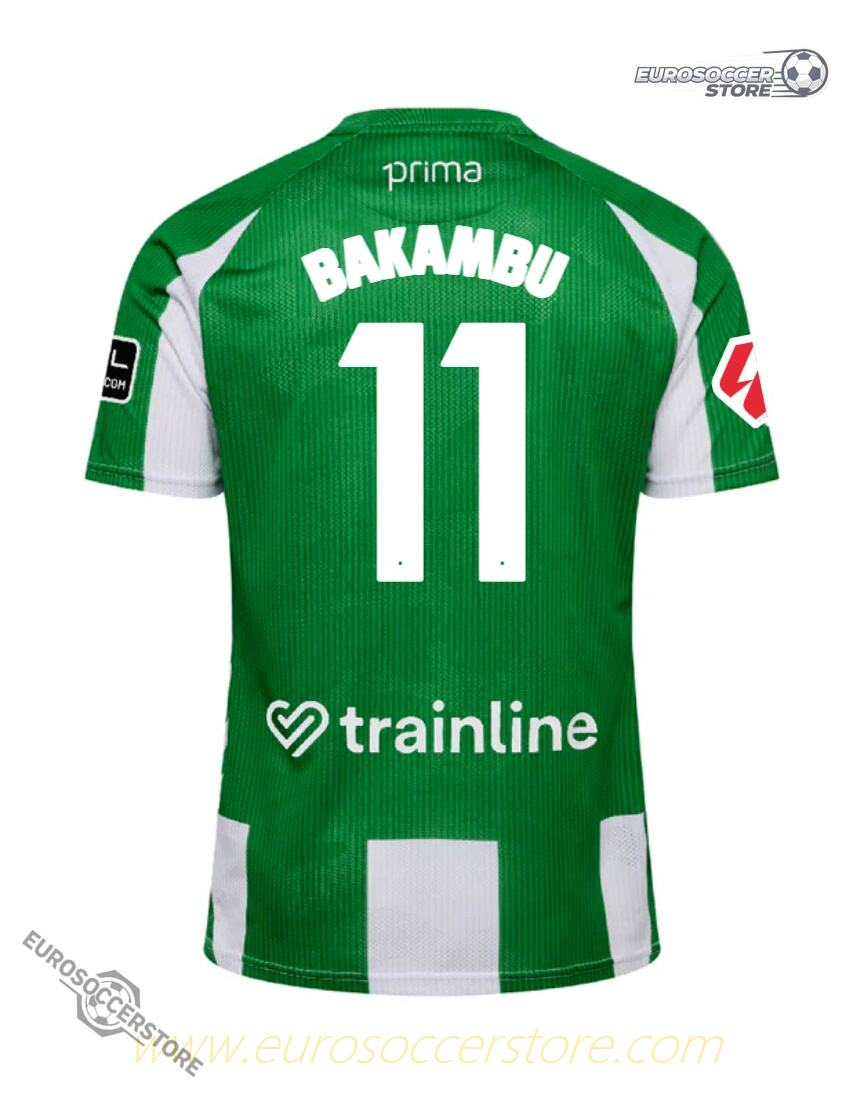 Real Betis 25-26 Season Home Jersey, Featuring BAKAMBU #11