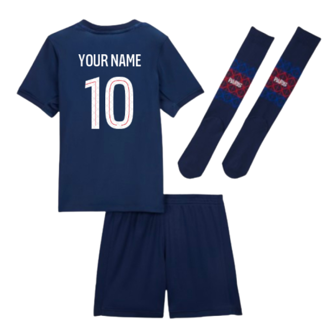 2025-2026 PSG Home Kit - Kids (Your Name) UV Protection
