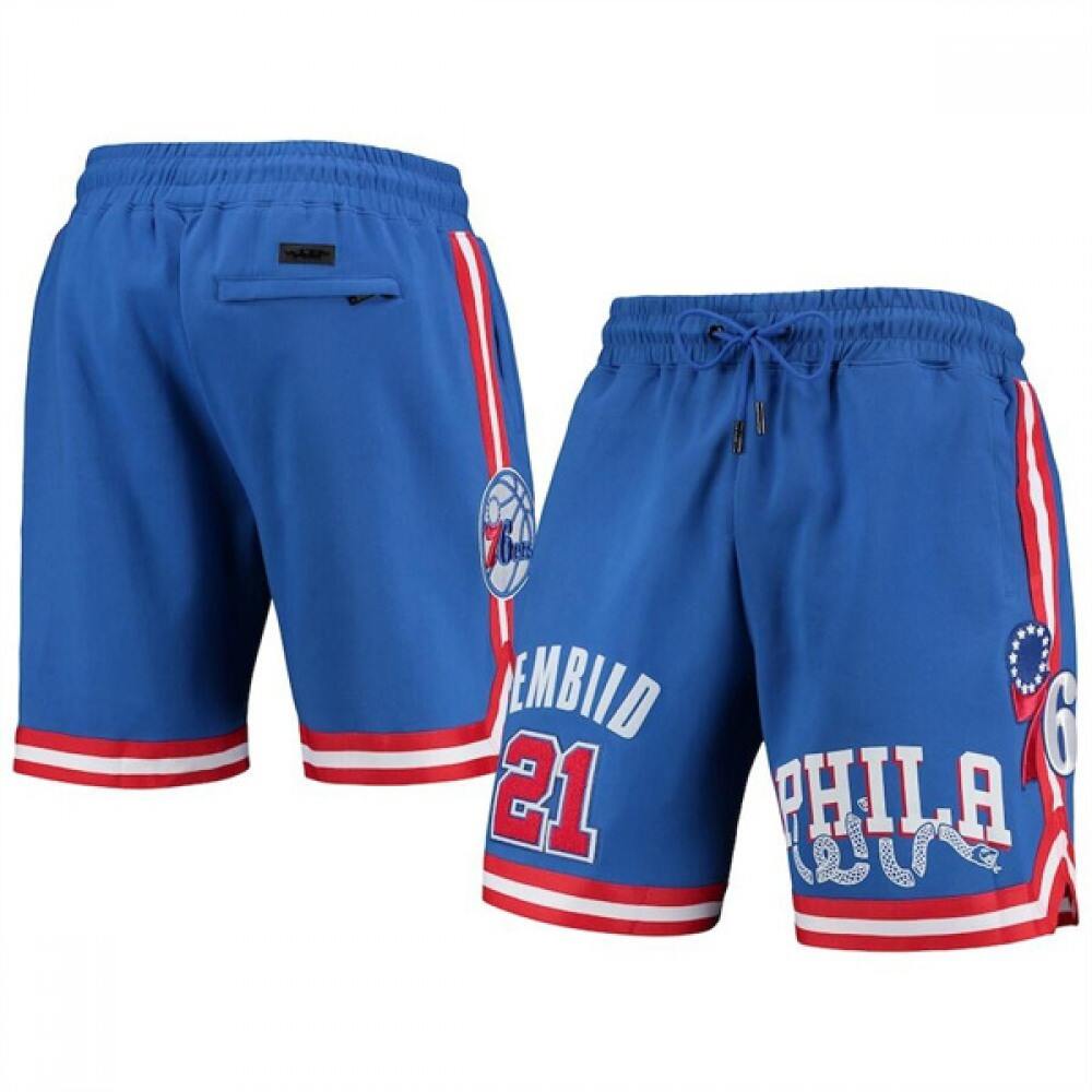 Collector's Item Men's Sixers #21 Joel Blue Basketball Jersey