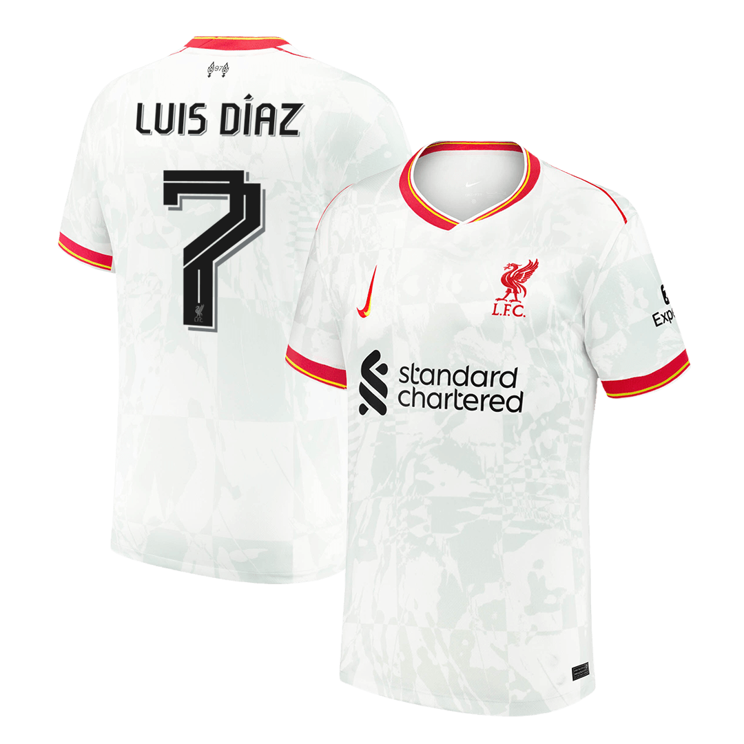 LUIS D¨ªAZ #7 Liverpool Third Away Soccer Jersey 2024/25Authentic Kit