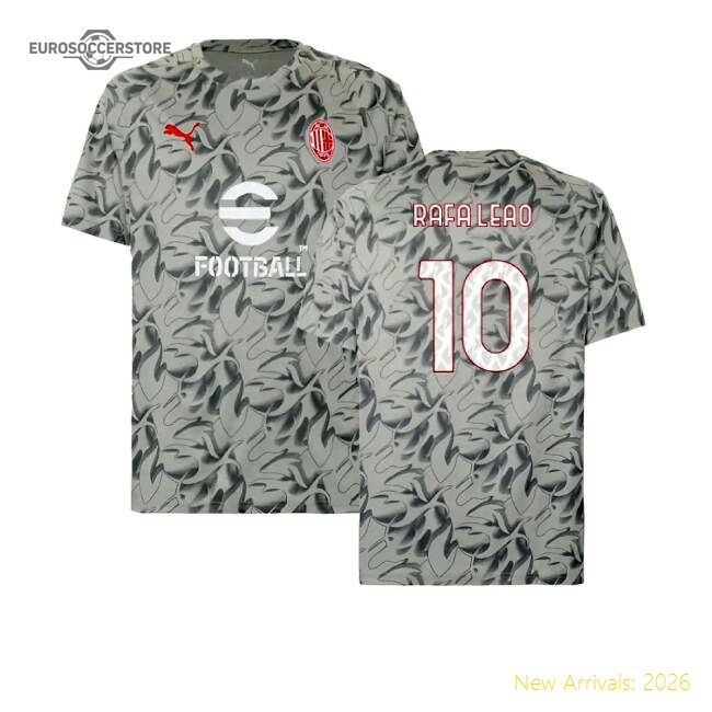 High-quality 2025-2026 Ac Milan Warm Up Fan Jersey (smokey Gray) (r