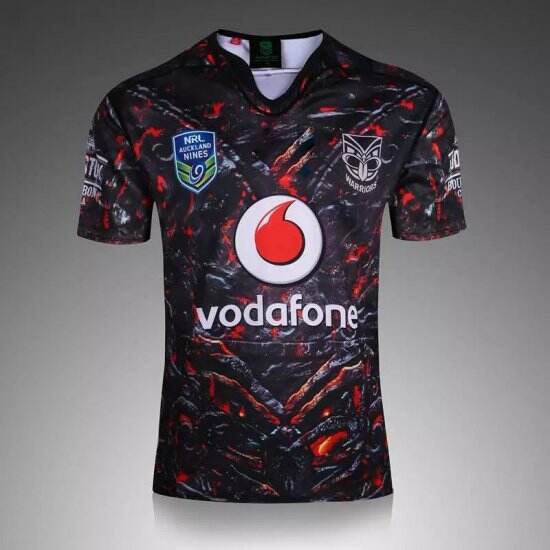 Warriors Black 2017 Rugby Jersey shirt - Official Replica 27160
