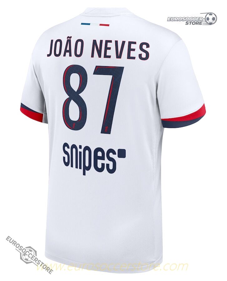 25-26 Season PSG Away Kit with João Neves #87 Jersey