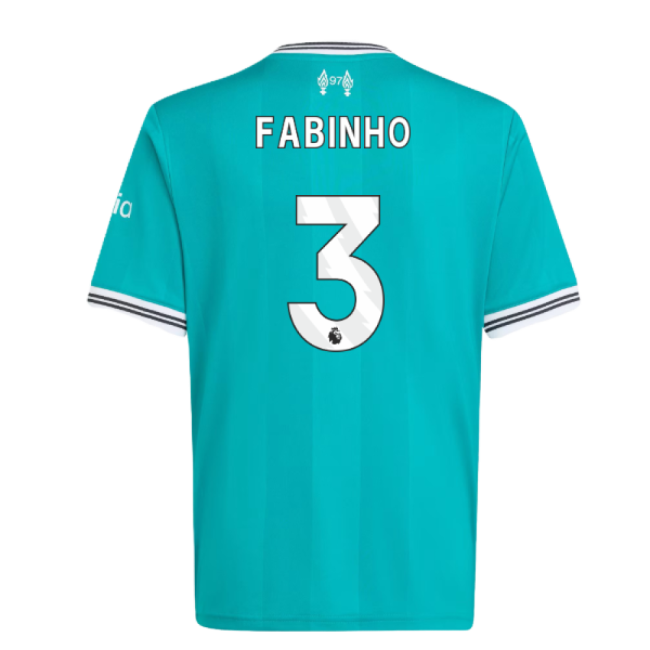 Liverpool 2025-20 Third Football Shirt Fabinho 3 Edition L S Kids