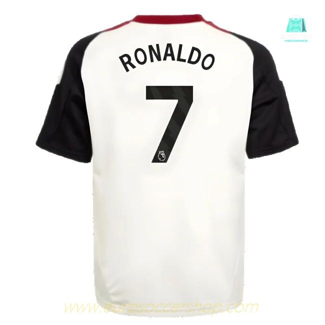 2024-2025 Man Utd Training Jersey (Off White) - Kids (Ronaldo 7)