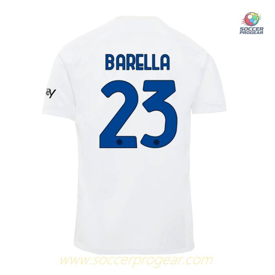 Inter Milan Soccer Jersey 2023 2024 Away Barella
