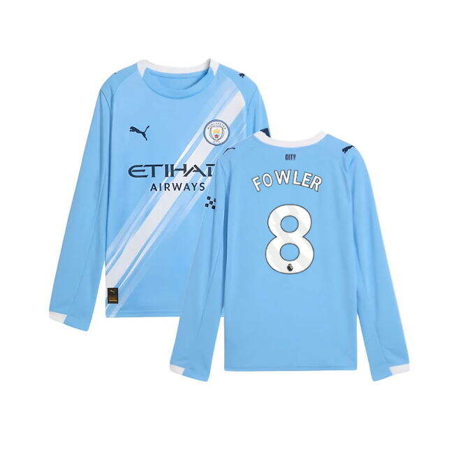 Kids Fowler 8 Man City First Team Top Tier Home Professional Jersey