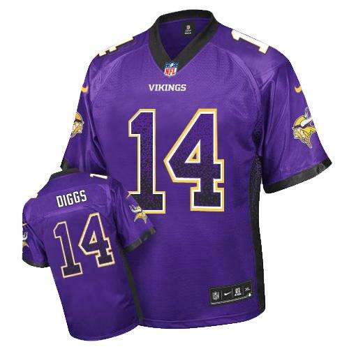 None #None Purple Drift Fashion Elite NFL Jersey NFL jersey