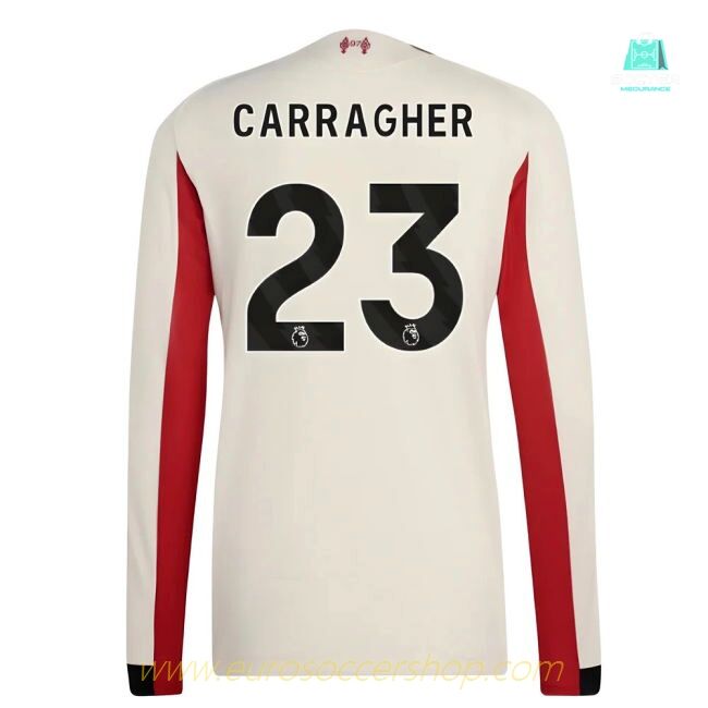 2025-2026 Liverpool Authentic Long Sleeve Away Shirt (Carragher 23)