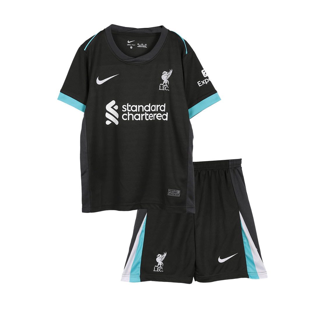 Kid's Liverpool Away Soccer Jersey Kit(Jersey+Shorts+Socks) 2024/25Aut