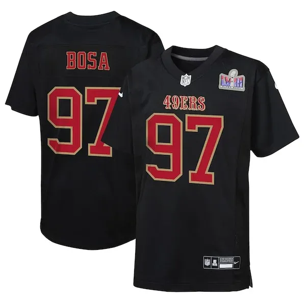 San Francisco 49ers Game Football Jersey - Black S | official NFL j...
