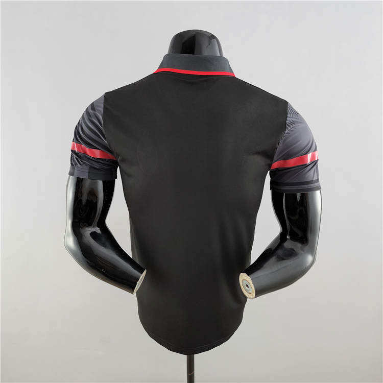Authentic AC Milan 2223 Black Polo Shirt - Official Replica 9075