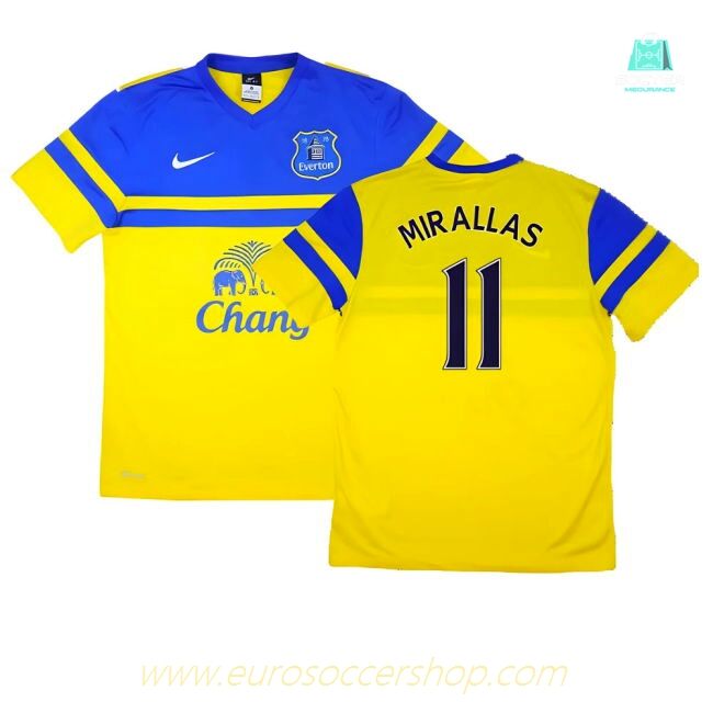 Everton 2013-14 Away Shirt (S) ((Excellent) S) (Mirallas 11)