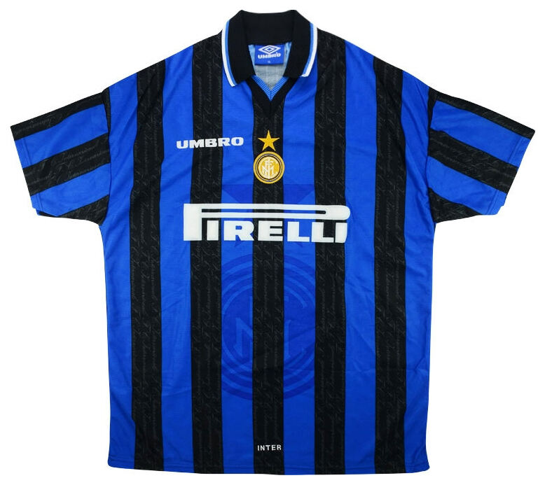 9798 Inter Milan Home Retro Blue Jerseys Shirt - Official Replica 8710