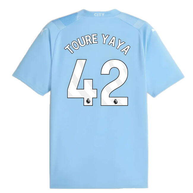Quick-Dry 2023-2024 Home Authentic Jersey Popular TOURE YAYA 42 A#269