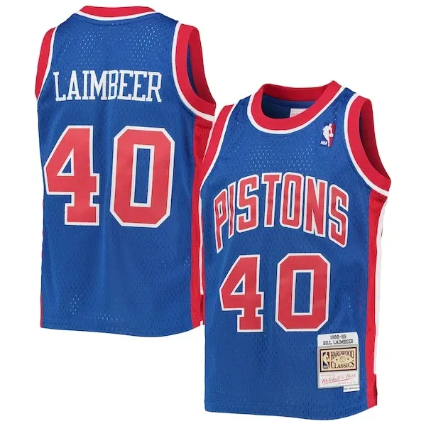 Bill Laimbeer DET Swingman Jersey - vintage high-quality - Blue