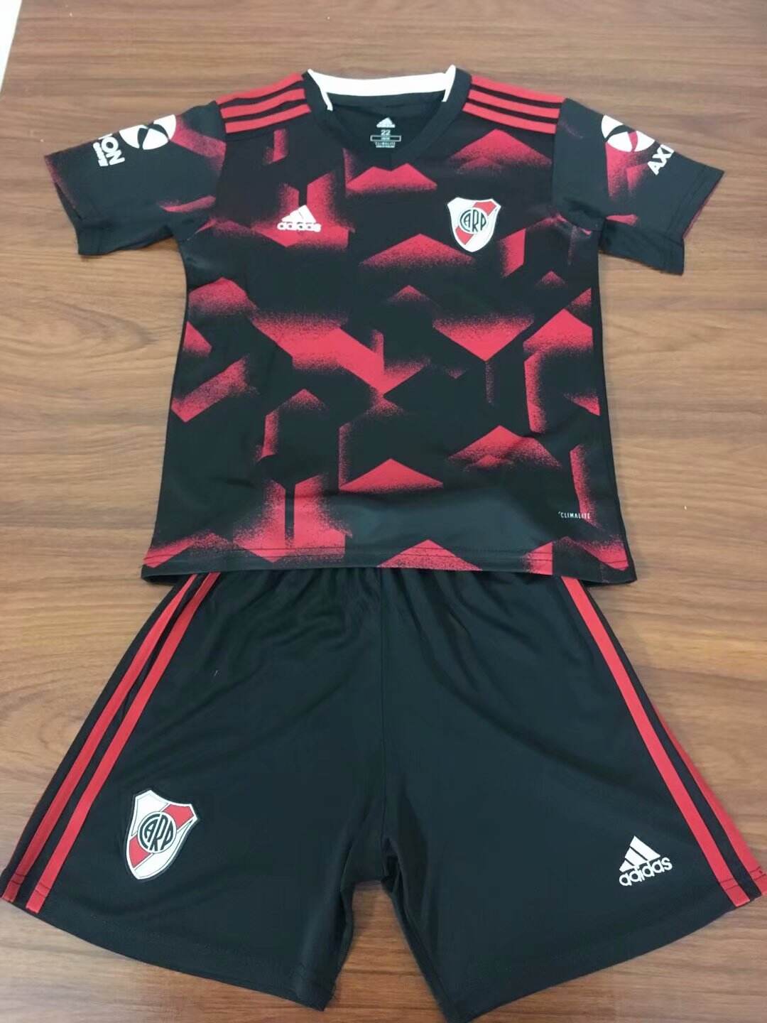 Kids River Plate Home 2019-20 Soccer KitsShirtShorts - Official