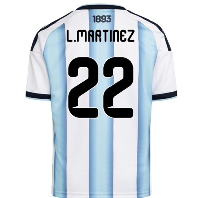 Martinez 22 2026-2027 Argentina National Team Home Strip (Kids)