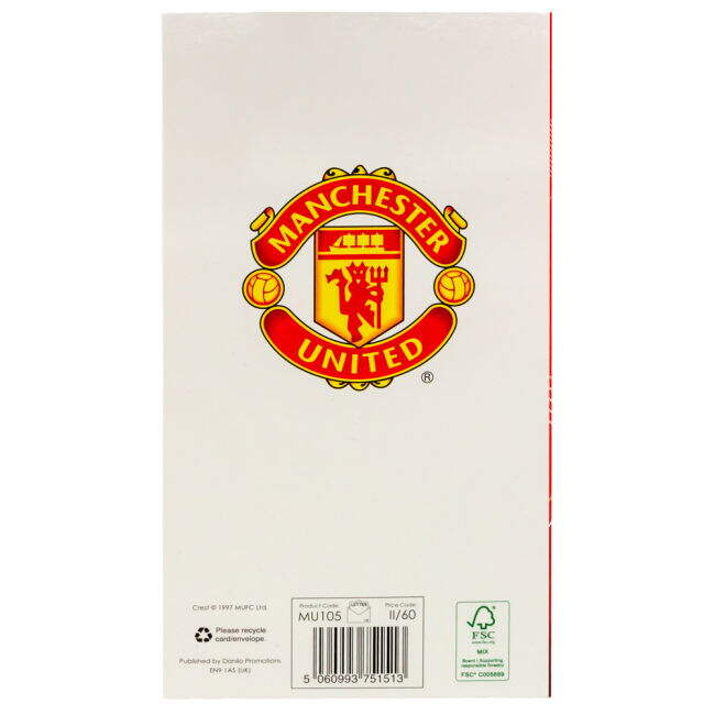 replica Manchester United FC Dad Birthday Card