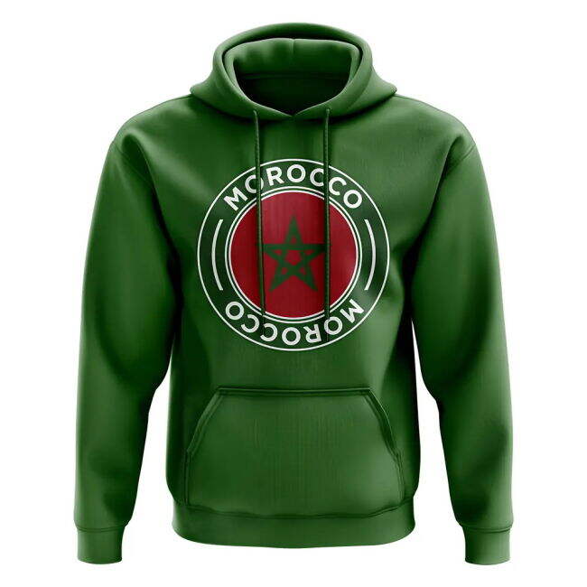 Pro-Grade Morocco Football Badge Hoodie (Green) Top-Tier