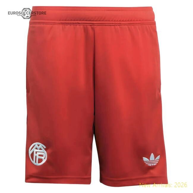 2025-2026 Bayern Munich Third Goalkeeper Shorts (pure Ruby) - Kids