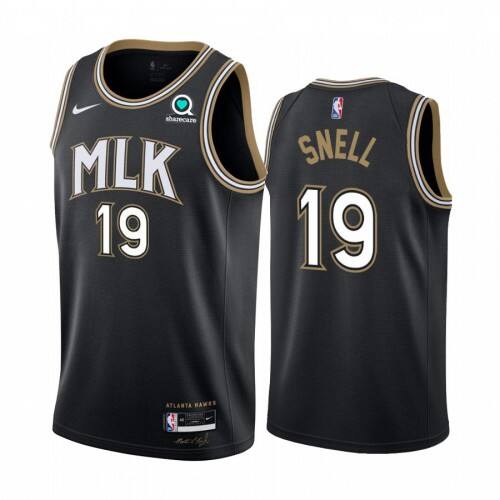 ATL #19 Tony Snell High-Quality 2020 City NBA Jersey - Black Swingman