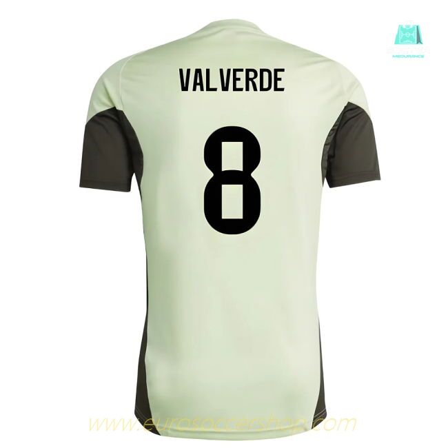 2025-2026 Real Madrid Training Jersey (Almost Lime) (Valverde 8)