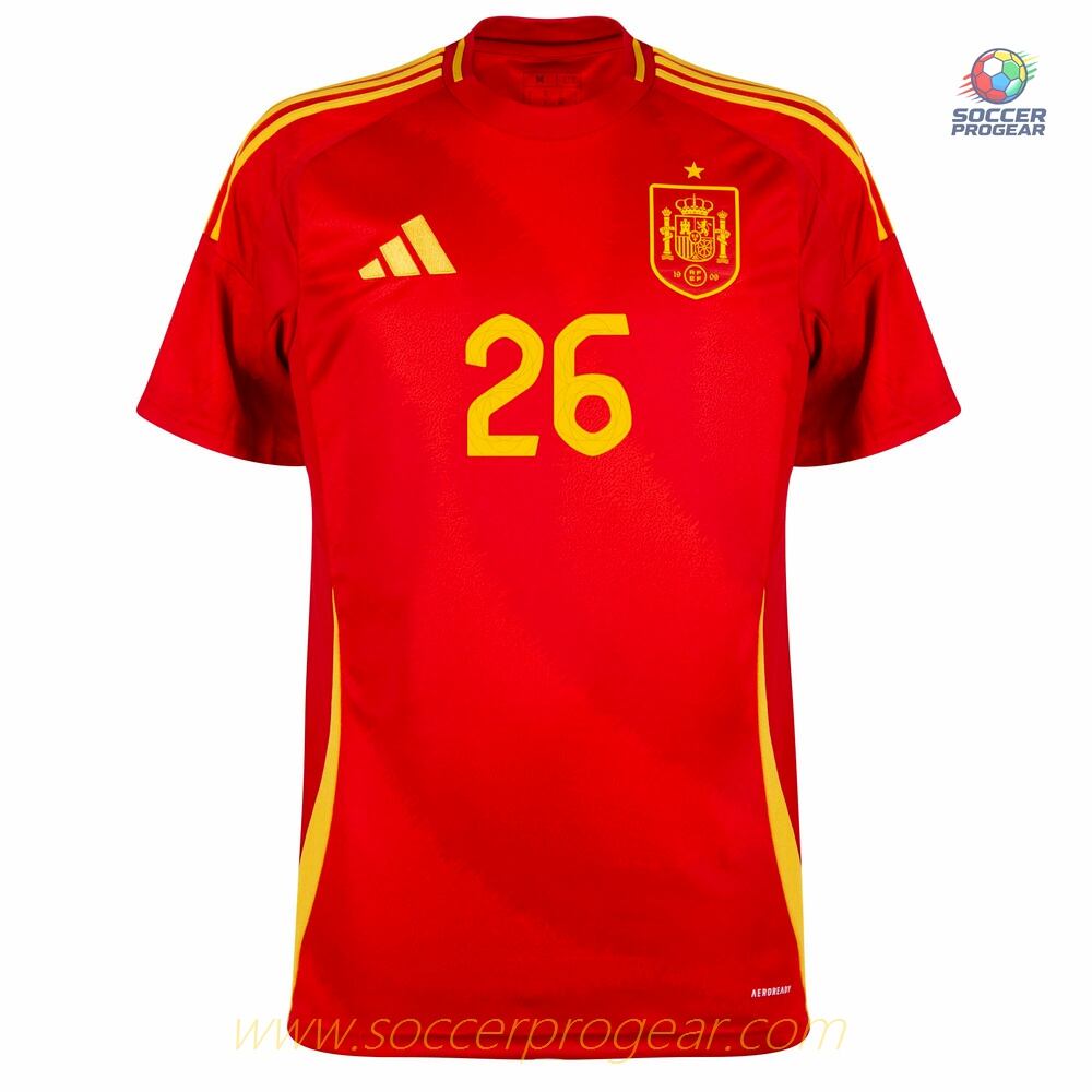 Spain Home Football Jersey 2024-25 Edition Cubarsi