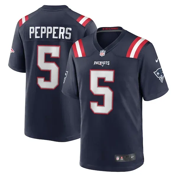 High-Quality NE Patriots Game Jersey - Navy | NFL Fan Apparel