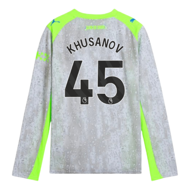 Kids Khusanov 45 Man City Senior Team Pro Level Third Pro Level Shirt