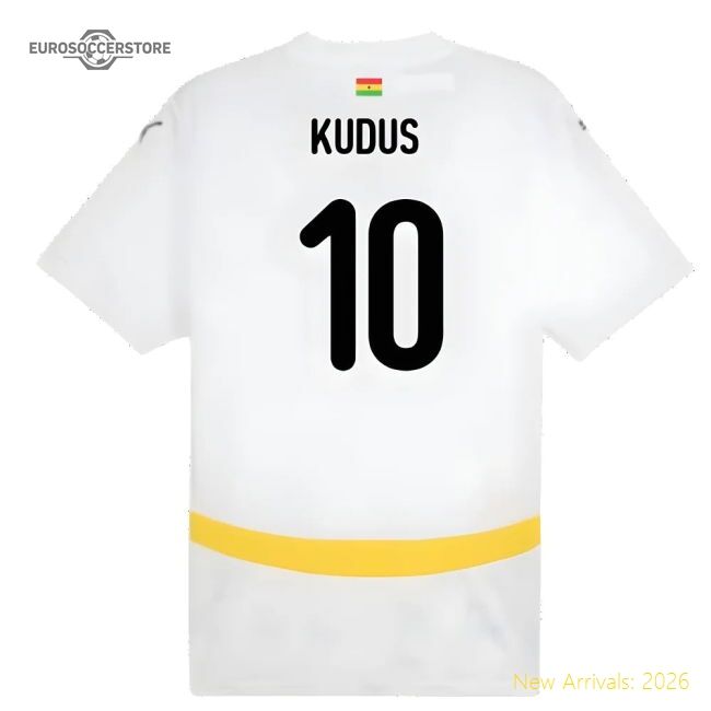 Top Ghana Kudus 20242025 Home Jersey Breathable Sleek Climalite