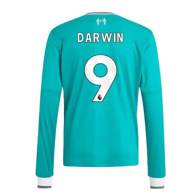 2025-2026 Liverpool Long Sleeve Third Jersey (Kids) (Darwin 9)