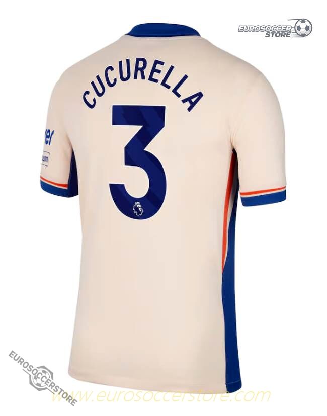 Away Jersey of Cucurella, Number 3, for Chelsea in the 24-25 Season
