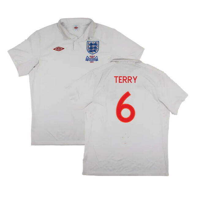 Advantages England 2009-10 World Cup Home shirt (XL) (Very Good) (TERRY 6) Good Quality