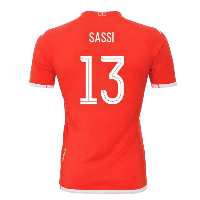 Sassi 13 Tunisia Senior Team Professional Grade Home Pro Level Shirt