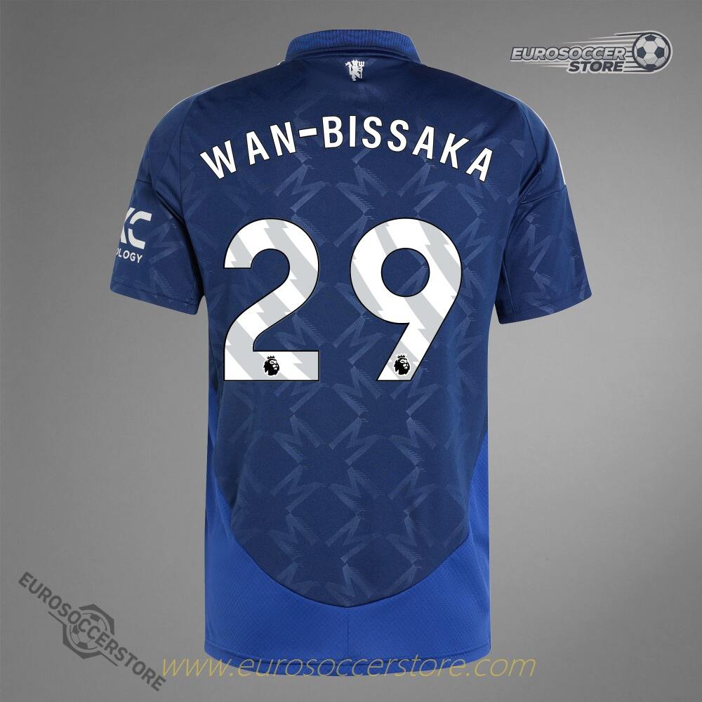 Manchester United 24-25 Season Away Jersey with WAN-BISSAKA 29 Printing