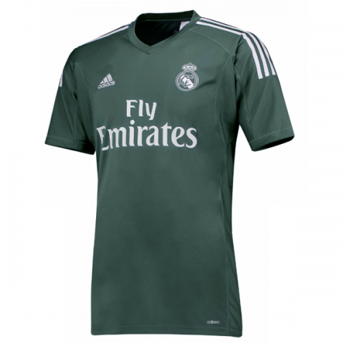 Real Madrid Goalkeeper 201718 Deep Green Soccer Jersey Shirt -